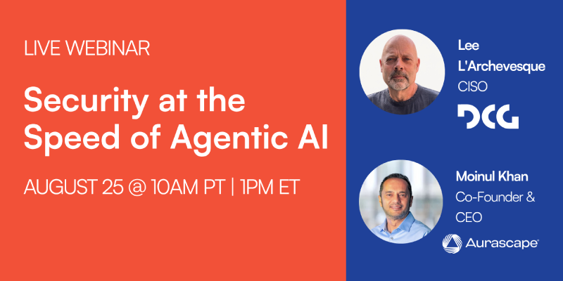 Security at the Speed of Agentic AI webinar